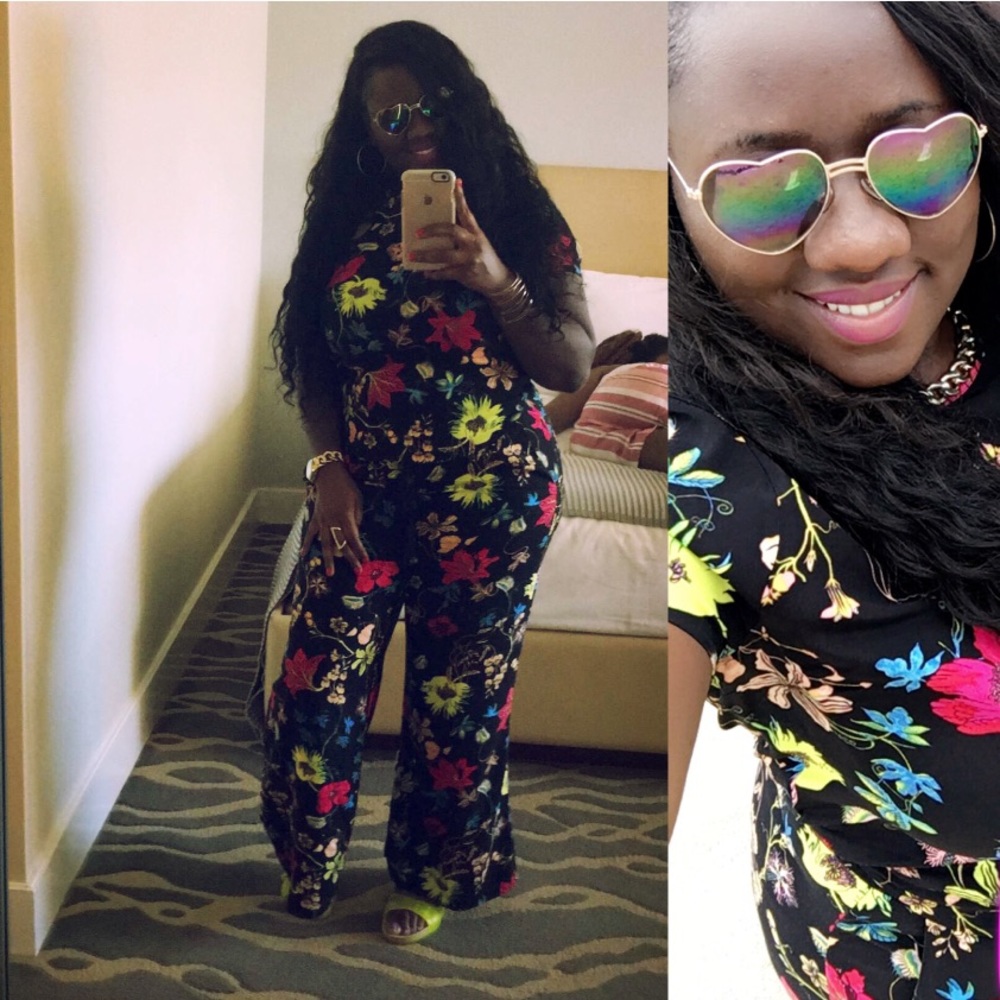 Floral Pants and Shirt